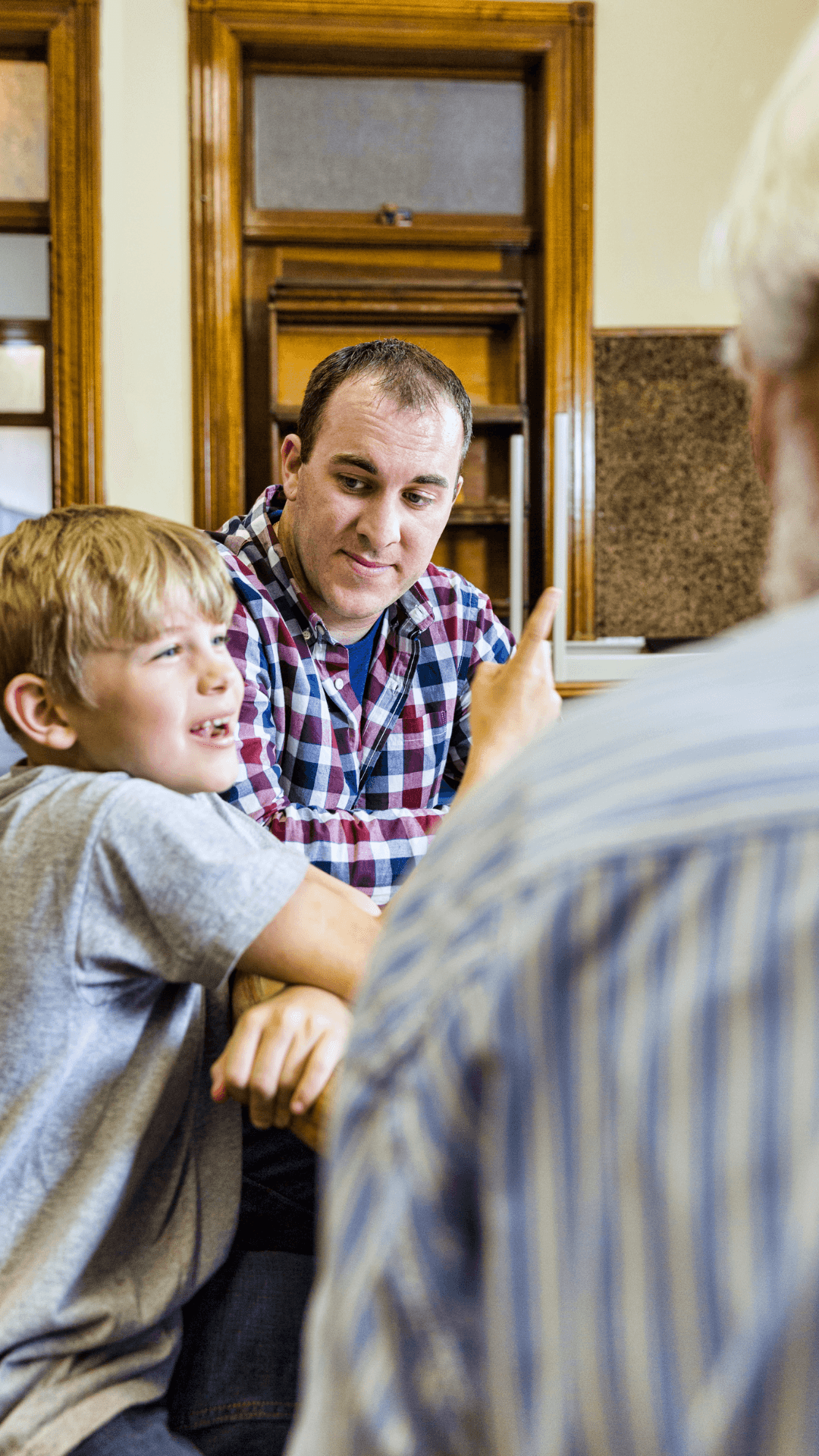 Family dynamics in youth sports - showing conversation between coach, athlete, and parent